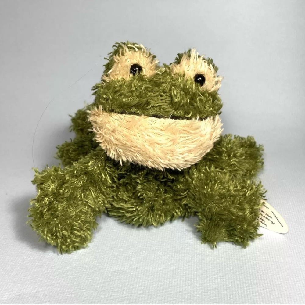 Mary Meyer Green Frog Beanbag Plush 9”